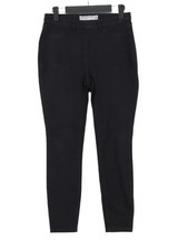 Next Women's Leggings UK 8 Black Cotton with Elastane, Polyester Jegging