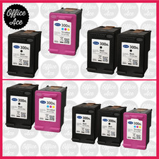 Image of Selection Of Refilled HP 300XL Ink Cartridges - Black / Colour
