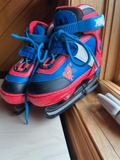 Marvel Spiderman Ice Skates Adjustable Sizes Y8 Y9 Y10 Y11 Great Condition