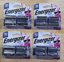 Energizer 123 Lithium batteries 4pack, LOT OF 4 PACKS 16 total batteries NEW