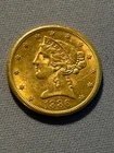 1886 s 5 gold liberty head coin