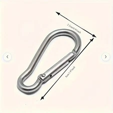 20 Pcs Carabiner Keychain - Gourd Shape Spring Clip Snap Hook Key Ring Buckle