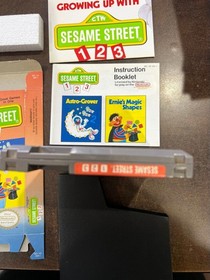 Sesame Street 123 Nintendo NES Complete in Box CIB with Poster - Box Excellent!