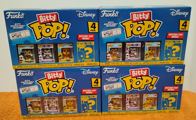 NEW Funko Bitty Pop Disney 4-Packs w/Mystery Bitty Pop (Lot of 4 packs).