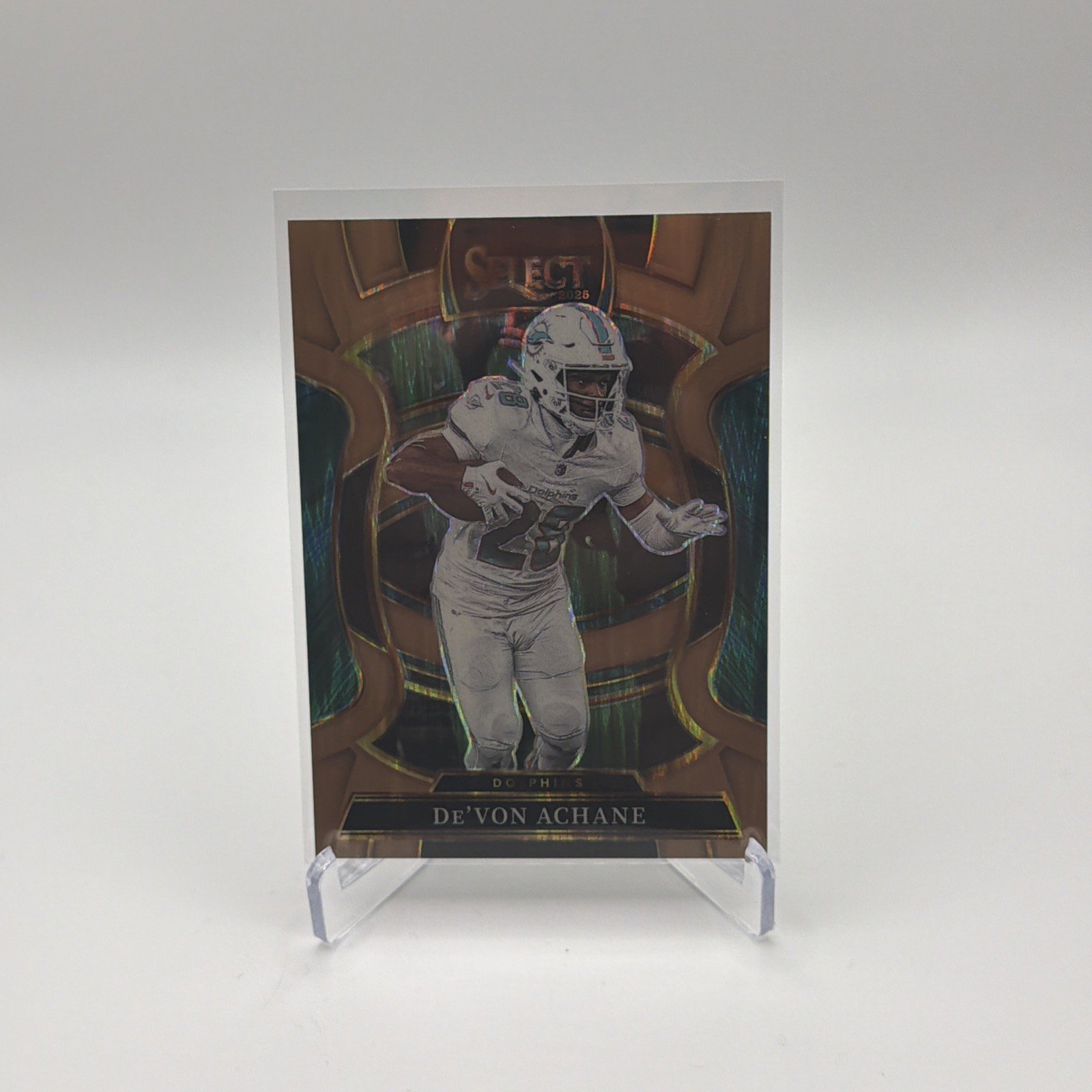 2025 Panini Select - Concourse De'Von Achane #81 Copper Shock Prizm /899