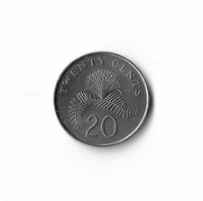 1989 Singapore - 20 Cents - 872 - Copper Nickel - 4.5g