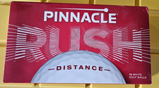 PINNACLE RUSH DISTANCE GOLF BALL BOX - 15 COUNT 2 WHITE NEW IN BOX