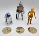 HASBRO STAR WARS DROIDS VINTAGE COLLECTION BOBA FETT C-3PO R2-D2 3.75" rotj