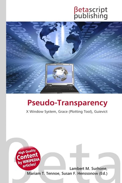 Lambert M. Surhone (U. A.) | Pseudo-Transparency | Taschenbuch | Englisch (2026)-image