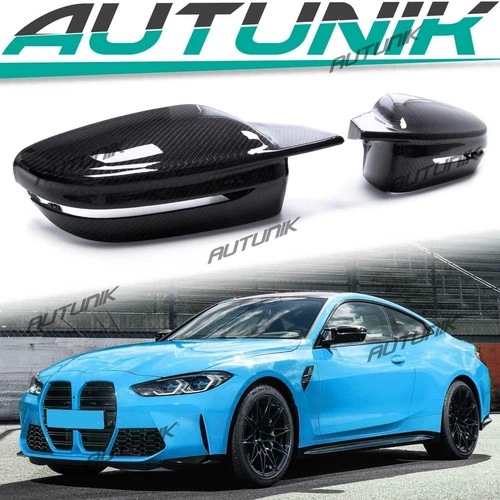 M Style Real Carbon Fiber Mirror Cover Cap PAIR For BMW G30 G20 G11 G12 17-22 23