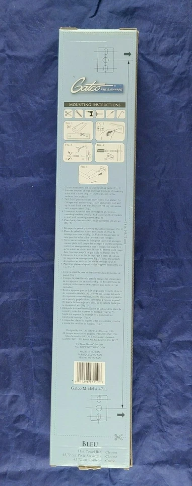 Toallero Gatco 4711 Bleu 18", cromado Foto 3 de 3