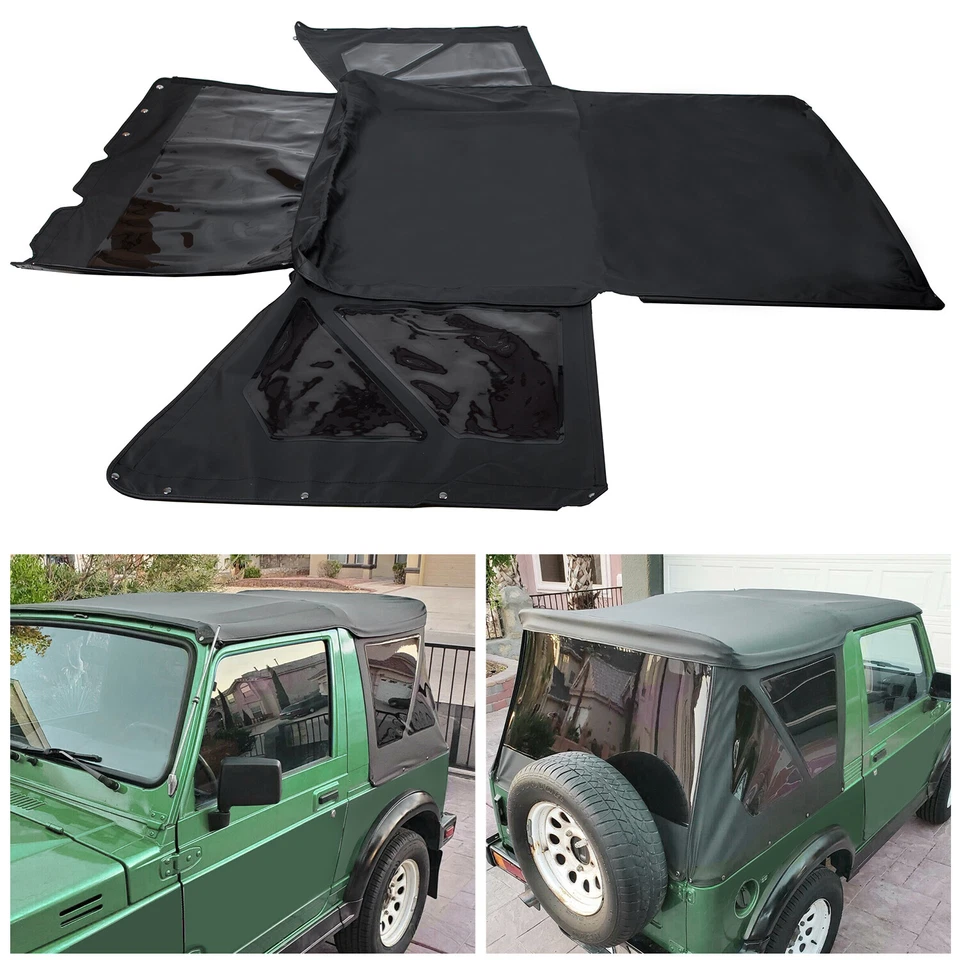 For Suzuki Samurai 1986-1994 Replacement Soft Top with Zip Out Tinted Windows - Image 4 of 4