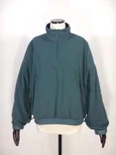 ALO Pullover Half Zip CROPPED ELEVATION COVERUP Midnight Green Size LARGE