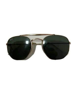 Ray-Ban Marshal RB3648 001/3F 54-21 Occhiali da Sole - Verde/Oro