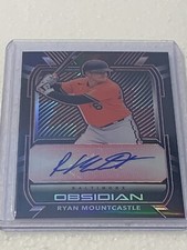 2021 Panini Chronicles Obsidian Ryan Mountcastle Autograph Red Etch 08/25