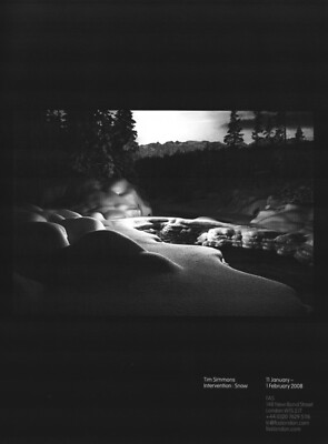 TIM SIMMONS Art Gallery Exhibit ~ Intervention: Snow ~ VINTAGE PRINT AD ~ 2008