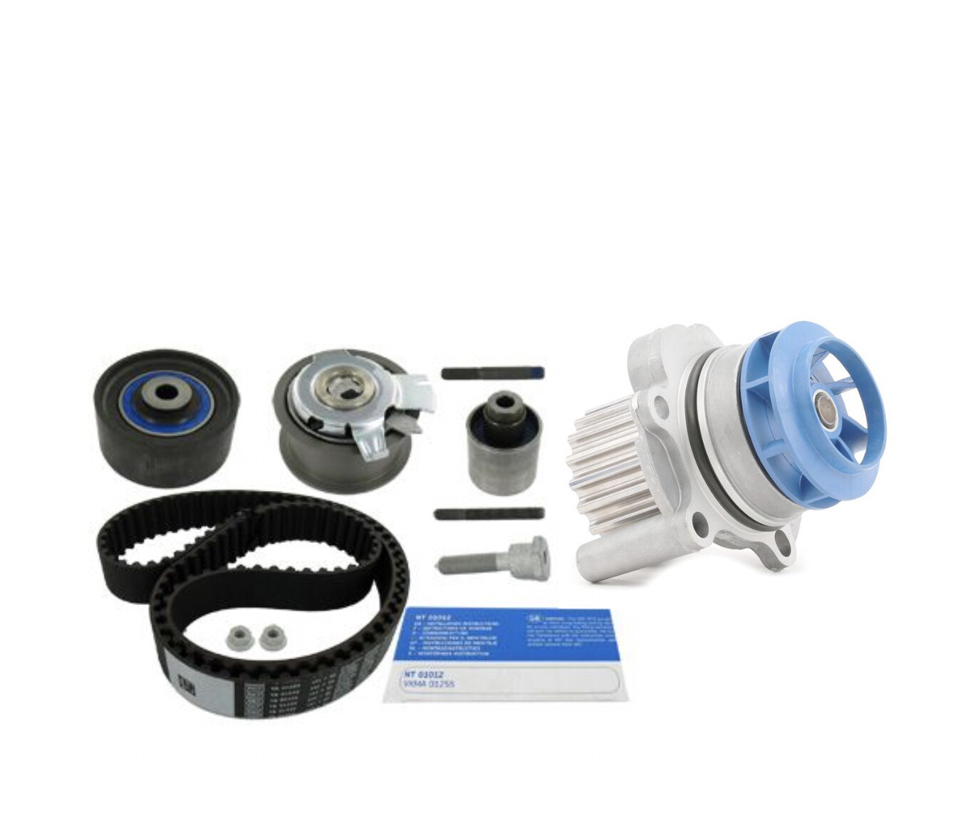 SKF Water Pump & Timing Belt Kit fits VW Golf Mk5 2.0 TDI 16V 2.0 GT ...