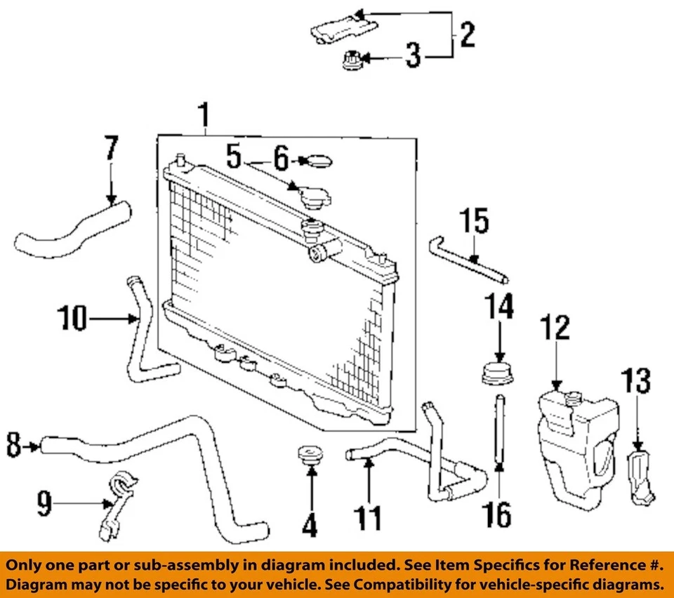 Used Engine Coolant Reservoir fits: 2000 Honda Cr-v  Grade A - Image 3 of 4