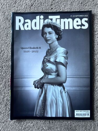Radio Times 17th-23rd September 2022 17-23/9/22 Death Of Queen Elizabeth II - Picture 1 of 2