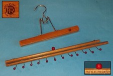 Fratelli Reguitti – Porta Cravatta + Appendino in legno per Pantaloni . Gruccia