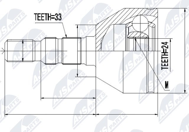 Joint Set, Drive Shaft/Outer Compatible With OPEL ASTRA H 1.7CDTI 04-, ZAFIRA B - Image 5