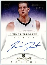 2012-13 Immaculate Inscriptions Jimmer Fredette RC Auto 7/99 JERSEY NUMBER