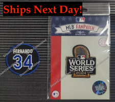Fernando Valenzuela Memorial 34 Patch 2024 World Series LA Dodgers Los Angeles