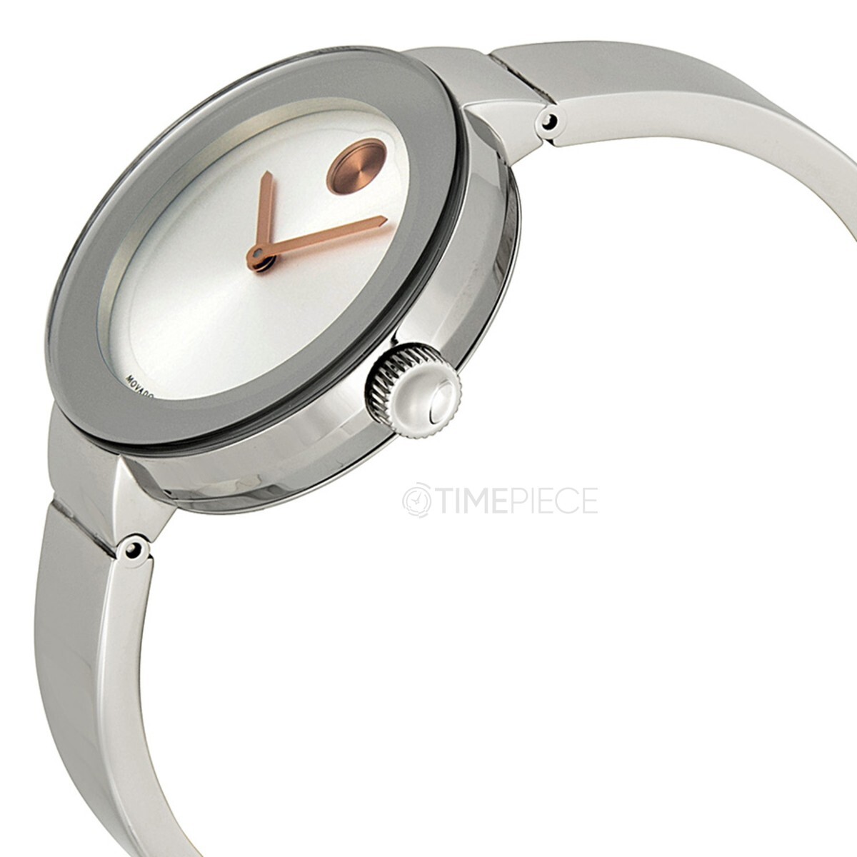 MOVADO BOLD 3600194 SILVER DIAL STAINLESS STEEL WOMENS WATCH | eBay display picture 1