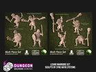 Lizard Warrior Set Fantasy Tabletop Miniature RPG Folk Men AOS Wargaming Hero NP