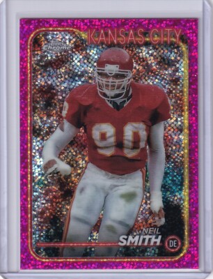 2024 Topps Chrome Neil Smith Pink Speckle Refractor /399 - Chiefs #93