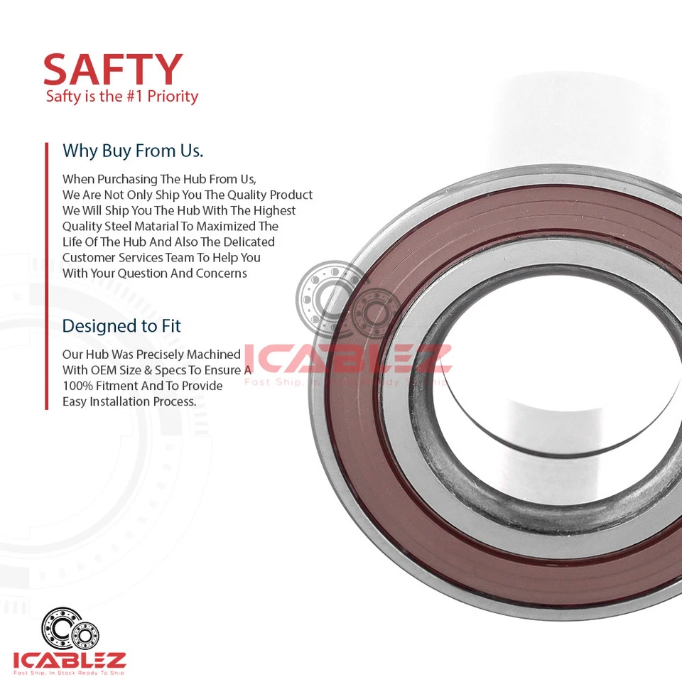[INTERIOR DELANTERO (cantidad 2)] Cojinete de rueda para Isuzu Impulse 1990 sin suspensión Lotus Foto 4 de 4