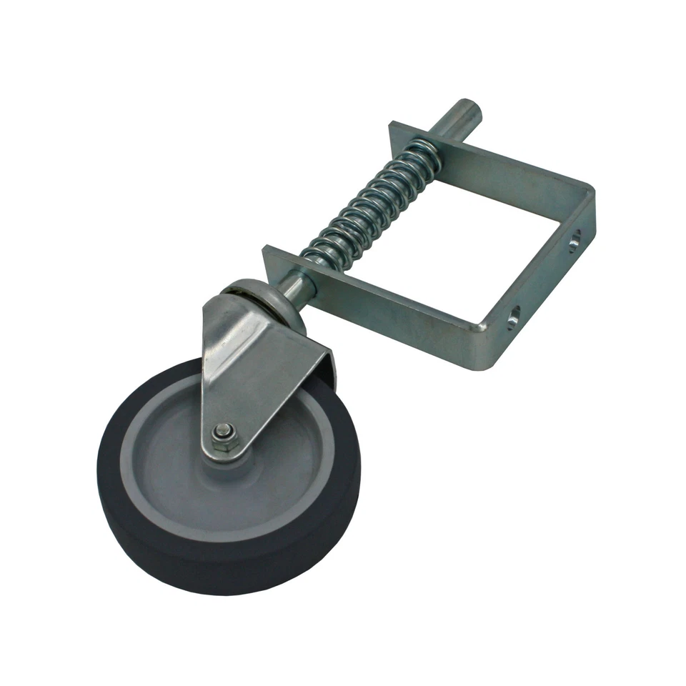 Tor Stützrad gefedert 100 mm Schiebetorrolle Tore Türe 57 kg Lenkrolle Torrolle