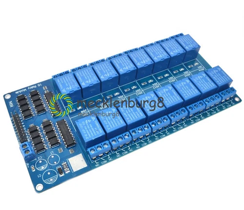 12V 16 Channel Relay Shield Module wiht optocoupler LM2576 Power For Arduino