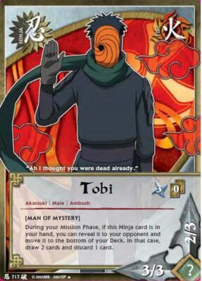 Tobi - N-717 - Uncommon - 1st Edition - Foil Broken Promise NM/LP - Naruto