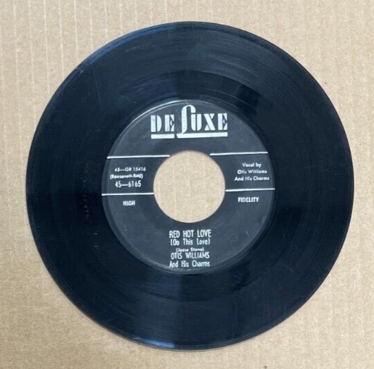 OTIS WILLIAMS DELUXE RECORDS 45 BURNIN LIPS/RED HOT LOVE 6165 Foto 2 de 2