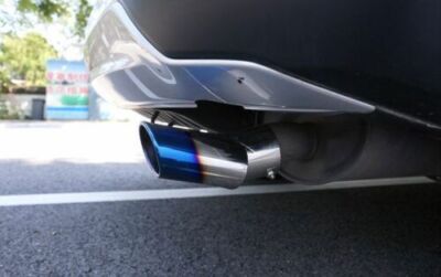 Blue Burnt Stainless Steel Exhaust Tailpipe Tips (Pair) – Fits Honda CR-V, Civic, Accord 1.8-2.2L