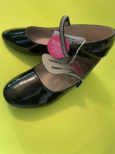 Children  s Place Black Patent Leather Buckle Shoes