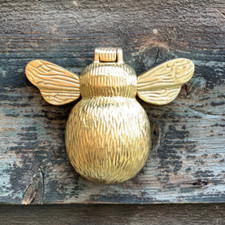 Solid Brass Bumble Bee Door Knocker - antique vintage country style knockers