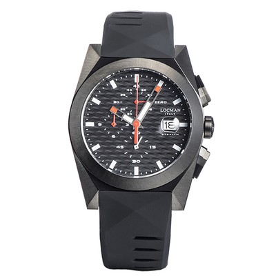 Locman Italy Herrenuhr Stealth Chrono schwarz PVD Ref. 0812
