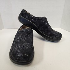 Alegria PG Lite Clog Slip On Shoes Kay-241 Sz 9 Leather Shimmer Dots