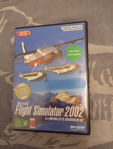 Jeu PC Microsoft Flight Simulator 2002 Édition Professionnelle - Version Française - Bon état