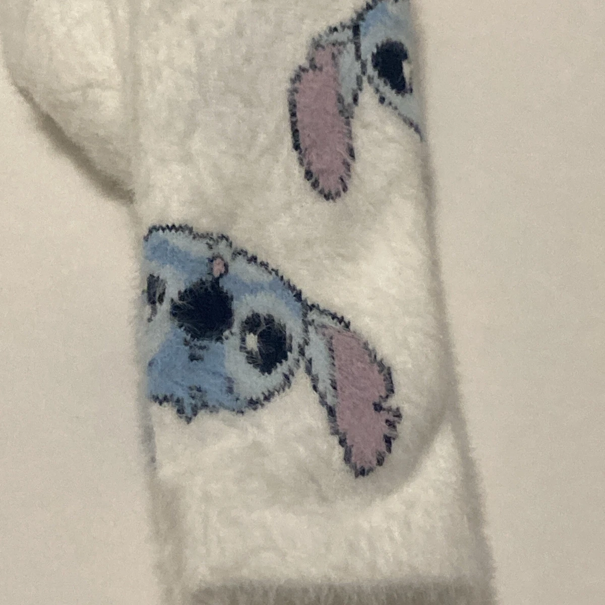 Primark Stitch Acogedores Calcetines Agarre Disney EE. UU. 6-10 Slouch Blanco Azul Alien Difuso Nuevo
