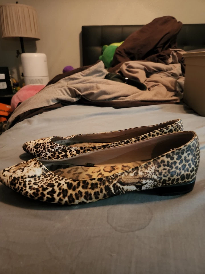 Izabella Rue Women’s Size 9 Leopard Tiger Flats Leo Cheetah Print Padded Soles - Image 2 of 4