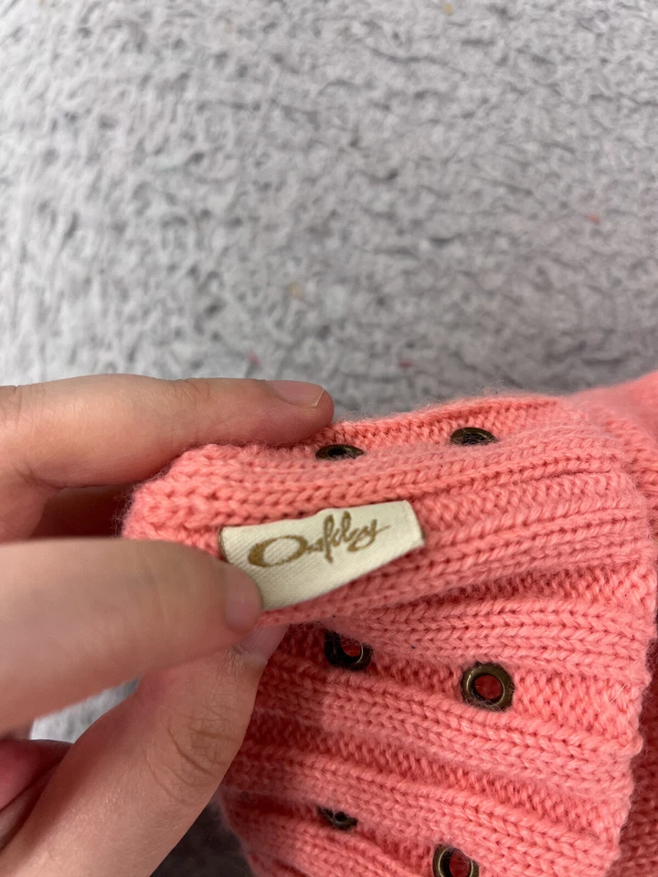 Oakley Beanie Toque Mujer Talla Única Rosa Tejido 100% Acrílico Esquí Exterior Foto 3 de 4