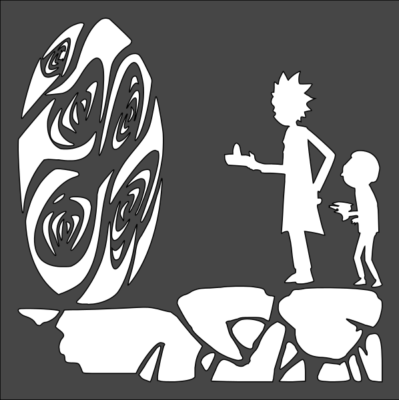 1- 8x8 inch Stencil, (VD-32) Rick & Morty | eBay