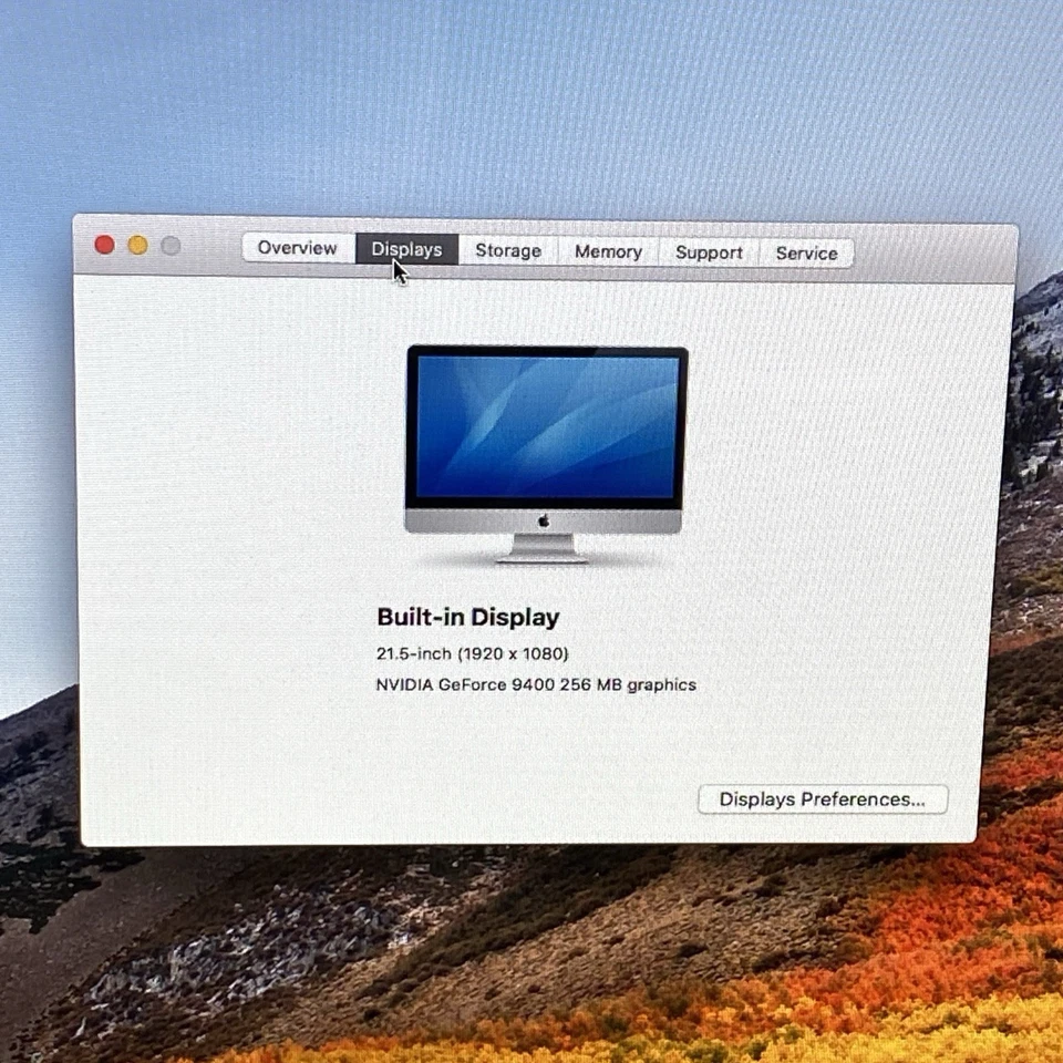 Apple A1311 iMac 2009 21.5" 2.5GHz Intel Core 2 Duo 4GB RAM 500GB HDD os10.13.6 - Image 3 of 4