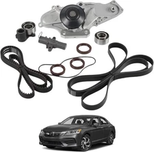 TCKWP329 Serpentine Drive Timing Belt With Water Pump Kit Compatible with 200...