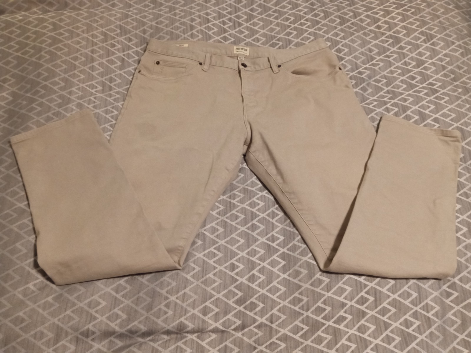 Todd Snyder light gray 5 Pocket Stretch Slim Chino Pants Size 38 Inseam 32