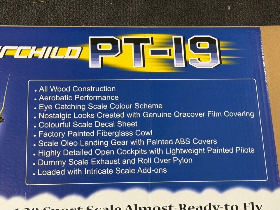 Seagull Models PT19 PT-19 Fairchild RC Remote Control Model Airplane ARF SEA136 - Image 4 of 4