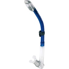 Cressi Adult Diving Dry Snorkel with Splash Guard and Top Valve - Supernova D...